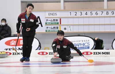 全農カーリング大会　チーム熊本へ協賛